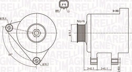 Magneti Marelli 063731761010 - Генератор vvparts.bg