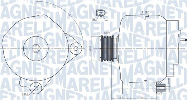 Magneti Marelli 063731763010 - Генератор vvparts.bg