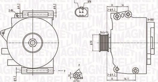 Magneti Marelli 063731701010 - Генератор vvparts.bg