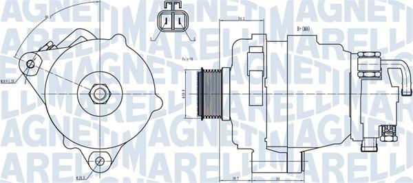 Magneti Marelli 063731708010 - Генератор vvparts.bg