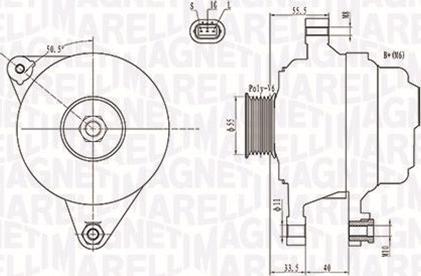 Magneti Marelli 063731703010 - Генератор vvparts.bg