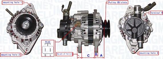 Magneti Marelli 063731711010 - Генератор vvparts.bg