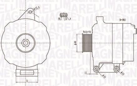 Magneti Marelli 063731780010 - Генератор vvparts.bg