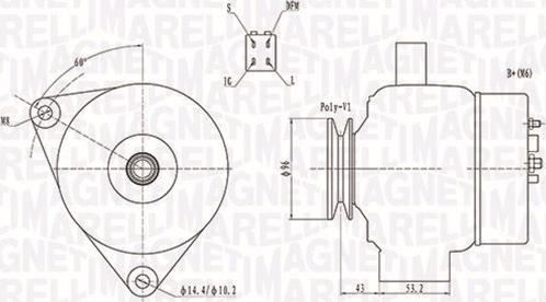 Magneti Marelli 063731783010 - Генератор vvparts.bg