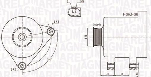 Magneti Marelli 063731782010 - Генератор vvparts.bg