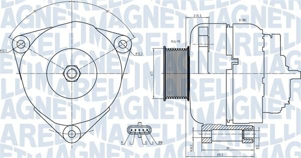 Magneti Marelli 063731739010 - Генератор vvparts.bg