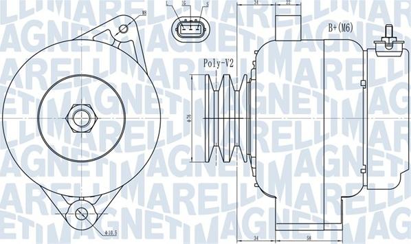 Magneti Marelli 063731724010 - Генератор vvparts.bg