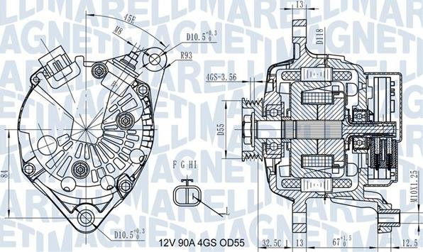 Magneti Marelli 063731725010 - Генератор vvparts.bg