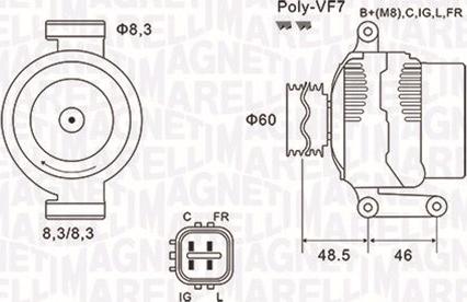 Magneti Marelli 063731726010 - Генератор vvparts.bg