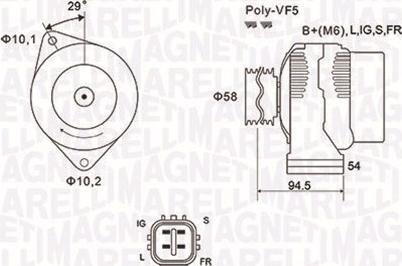 Magneti Marelli 063731721010 - Генератор vvparts.bg