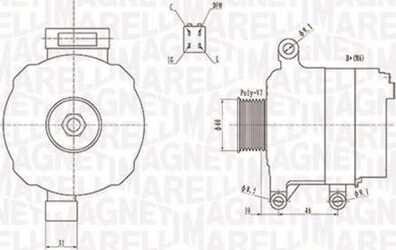 Magneti Marelli 063731728010 - Генератор vvparts.bg