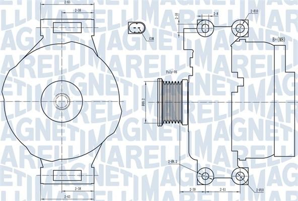 Magneti Marelli 063731773010 - Генератор vvparts.bg