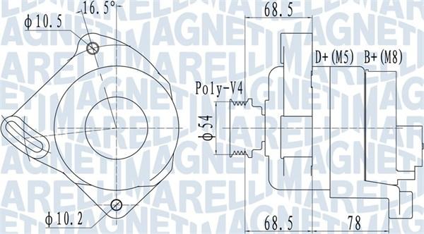 Magneti Marelli 063732094010 - Генератор vvparts.bg