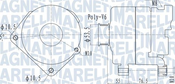 Magneti Marelli 063732095010 - Генератор vvparts.bg