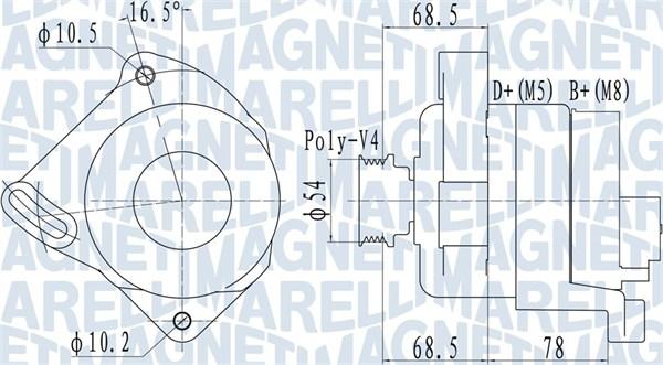 Magneti Marelli 063732096010 - Генератор vvparts.bg