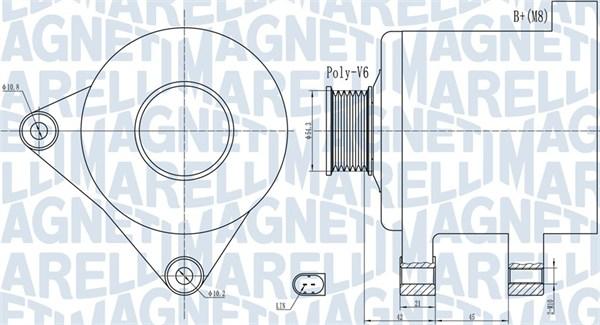 Magneti Marelli 063732091010 - Генератор vvparts.bg