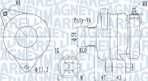 Magneti Marelli 063732097010 - Генератор vvparts.bg