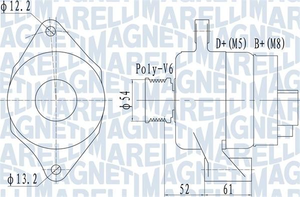 Magneti Marelli 063732049010 - Генератор vvparts.bg