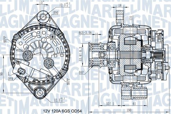 Magneti Marelli 063732045010 - Генератор vvparts.bg