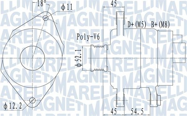 Magneti Marelli 063732048010 - Генератор vvparts.bg