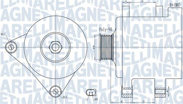 Magneti Marelli 063732056010 - Генератор vvparts.bg