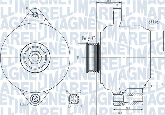 Magneti Marelli 063732004010 - Генератор vvparts.bg