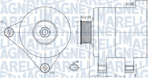 Magneti Marelli 063732003010 - Генератор vvparts.bg