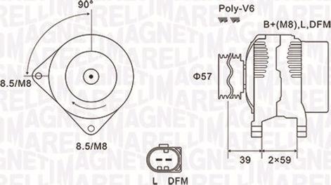 Magneti Marelli 063732002010 - Генератор vvparts.bg