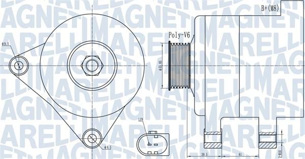 Magneti Marelli 063732011010 - Генератор vvparts.bg