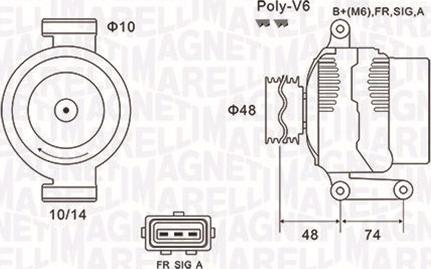 Magneti Marelli 063732034010 - Генератор vvparts.bg