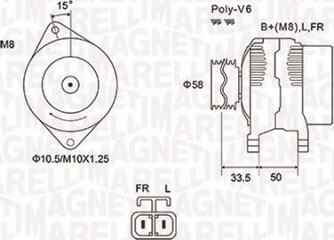 Magneti Marelli 063732020010 - Генератор vvparts.bg