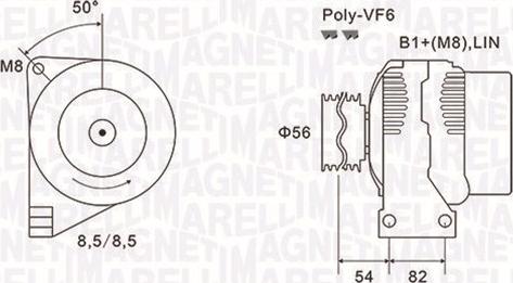 Magneti Marelli 063732028010 - Генератор vvparts.bg