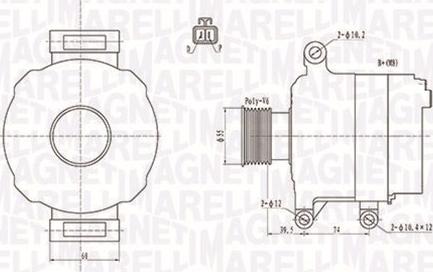 Magneti Marelli 063732109010 - Генератор vvparts.bg