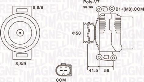 Magneti Marelli 063732108010 - Генератор vvparts.bg