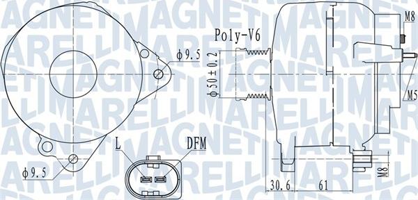 Magneti Marelli 063732118010 - Генератор vvparts.bg