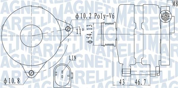 Magneti Marelli 063732113010 - Генератор vvparts.bg