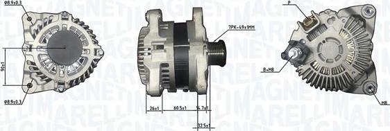 Magneti Marelli 063732186010 - Генератор vvparts.bg