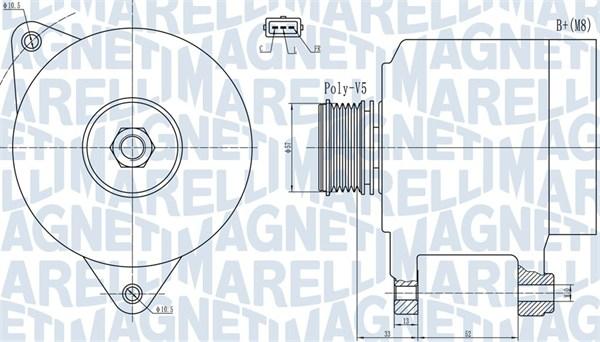 Magneti Marelli 063732133010 - Генератор vvparts.bg