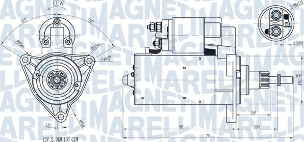 Magneti Marelli 063720598010 - Стартер vvparts.bg