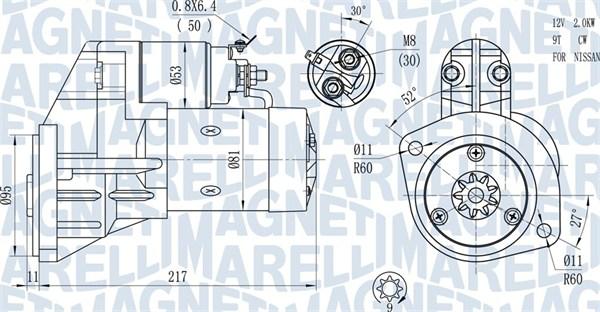 Magneti Marelli 063720660010 - Стартер vvparts.bg