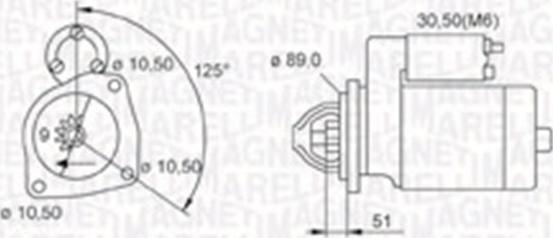 Magneti Marelli 063720008010 - Стартер vvparts.bg