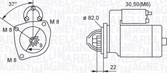 Magneti Marelli 063721449010 - Стартер vvparts.bg