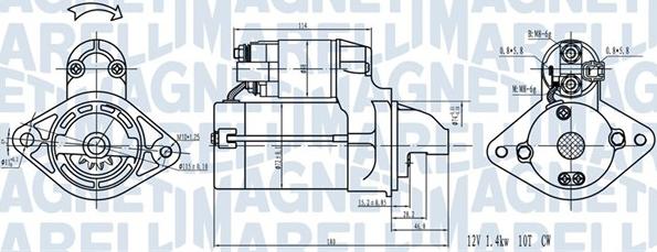 Magneti Marelli 063721441910 - Стартер vvparts.bg