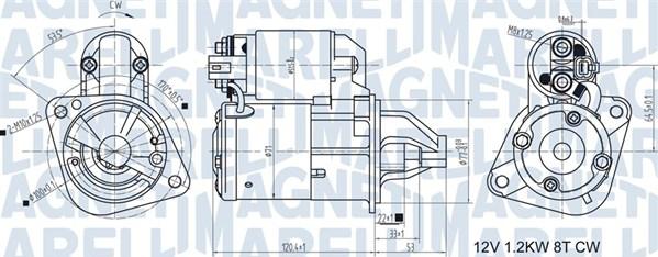 Magneti Marelli 063721465010 - Стартер vvparts.bg