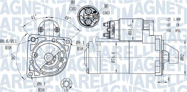 Magneti Marelli 063721428010 - Стартер vvparts.bg