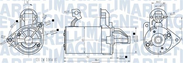 Magneti Marelli 063721422010 - Стартер vvparts.bg