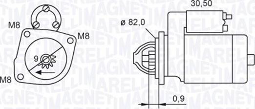 Magneti Marelli 063721552010 - Стартер vvparts.bg