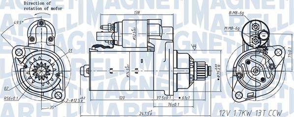 Magneti Marelli 063721508010 - Стартер vvparts.bg