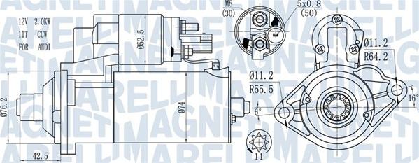 Magneti Marelli 063721512010 - Стартер vvparts.bg