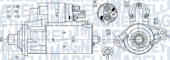 Magneti Marelli 063721584010 - Стартер vvparts.bg